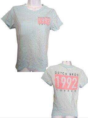 Dutch Bros Tee with Pink 1992 Logo. Size Small